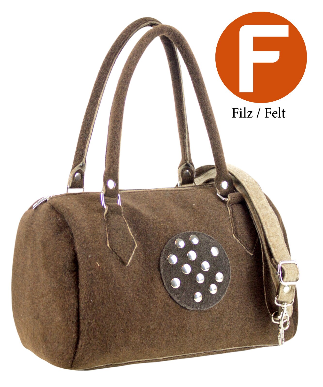 SALE OUT!!! Sunsa Ladies Felt Bag Shoulder Bag Handbag Bowling Bag