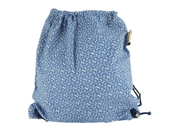 Mochila de bolsa de gimnasio para niñas, bolsa de tela con cajón, bolsa de algodón de mochila para niños, bolsa deportiva de escuela / jardín de infantes, mochilas de tela