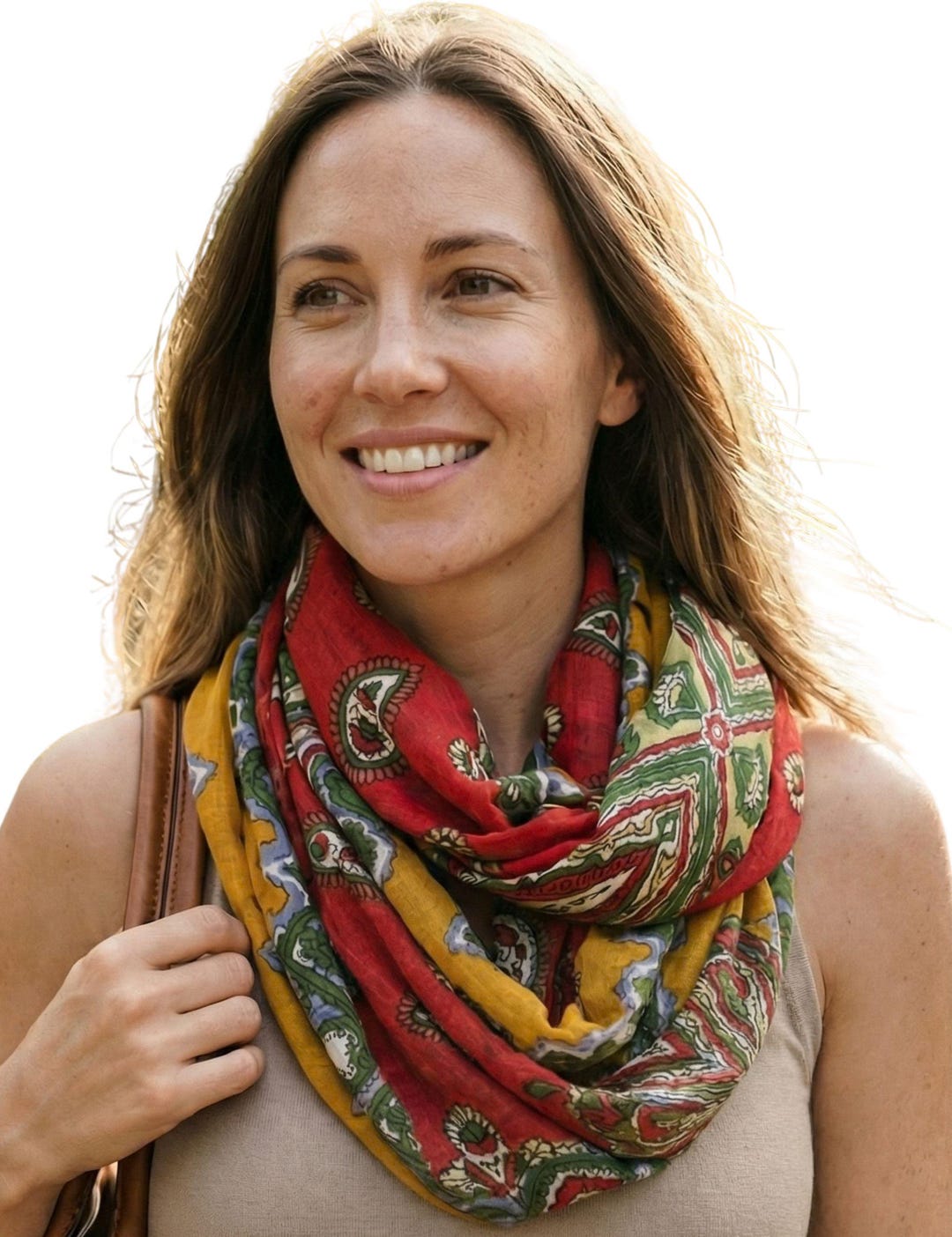 Cotton Loop Scarf, Summer Loop Scarf, Ladies Loop Scarf, Colorful Scarf ...