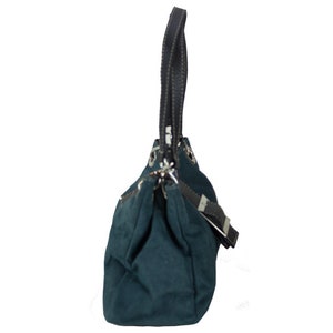 shopper handbag shoulder bag suede bag green image 3