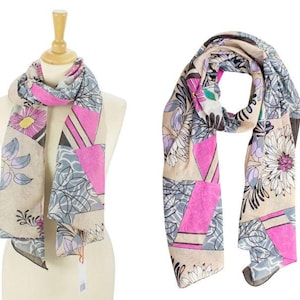 Baumwolle Loop Schal, Sommer Loop Schal, Damen Loop Schal,  Bunte Schlauchschal, Loop Schal Herbst, Geschenke für Sie, Gitfs für Mutter