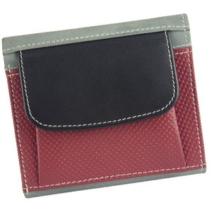Cartera para mujer, cartera pequeña de piel, cartera con protección RFID, cartera con muchos compartimentos para tarjetas de crédito, monedero, cartera