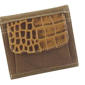 Cartera para mujer, cartera pequeña de piel, cartera con protección RFID, cartera con muchos compartimentos para tarjetas de crédito, monedero, cartera