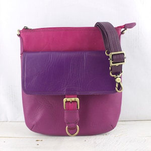 Bolso bandolera de piel, bandolera de piel, bolso de piel, bolso bandolera de piel pequeño, bolso de asa, bolso de piel de colores, bolso de mujer