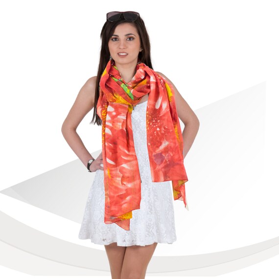 Cotton Scarf, Summer Scarf, Ladies Cloth, Cloths, Colorful Scarves