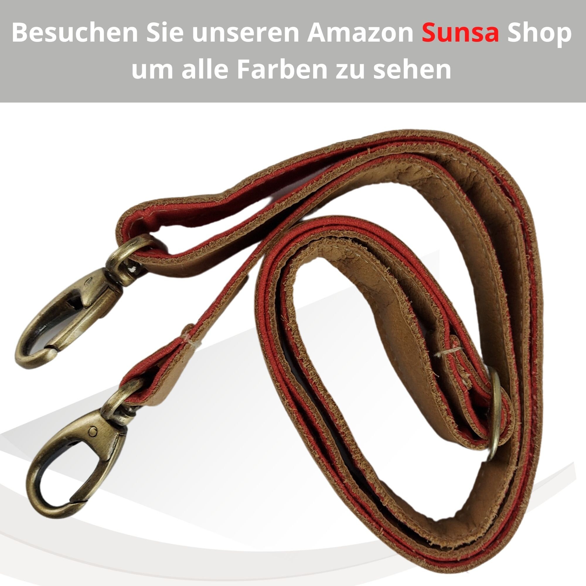 Verstellbare Taschenhenkel aus Canvas/ Leder, Schultergurt