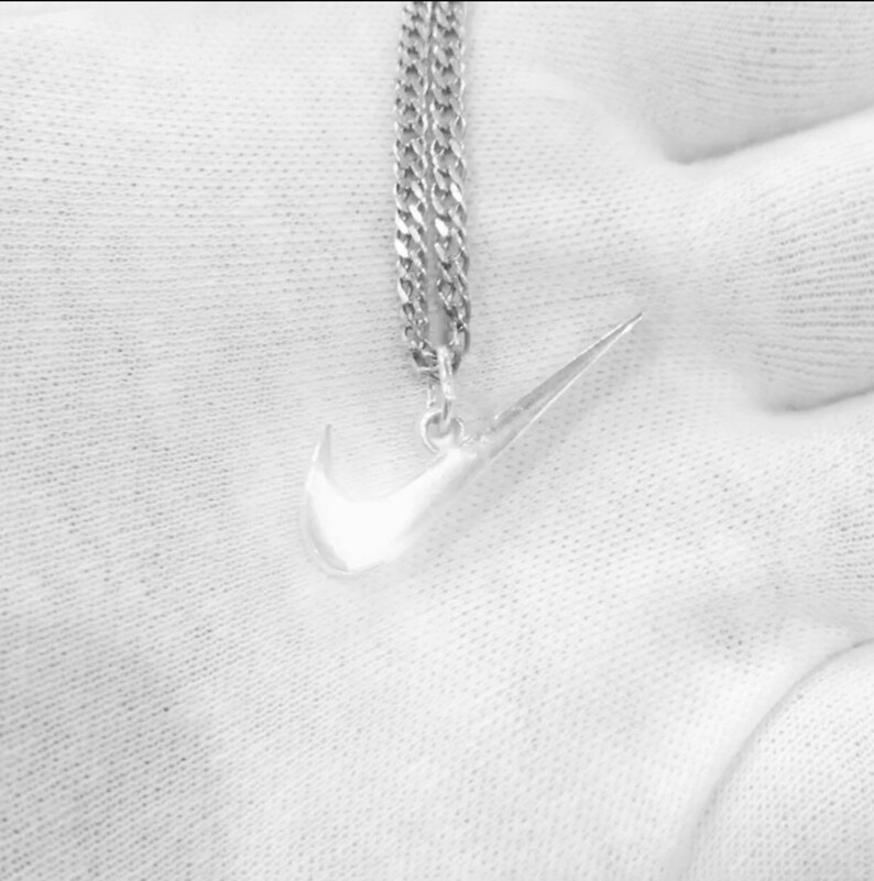 Pendant Nike Swoosh Silver 925 Etsy