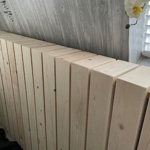 Elemental custom radiator cover - Wide vertical slat design, custom size and finish. Custom Radiator cover - Modern wide vertical slats, Handmade to order. Made-to-Measure Radiator cabinet - Wide vertical slat, Bespoke deisgn, Ny size or colour