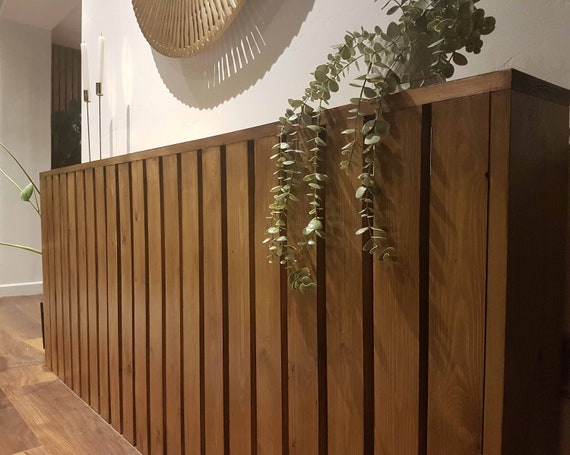 Pinterest Inspired Wide Slat Vertical Radiator Cover- Made to measure