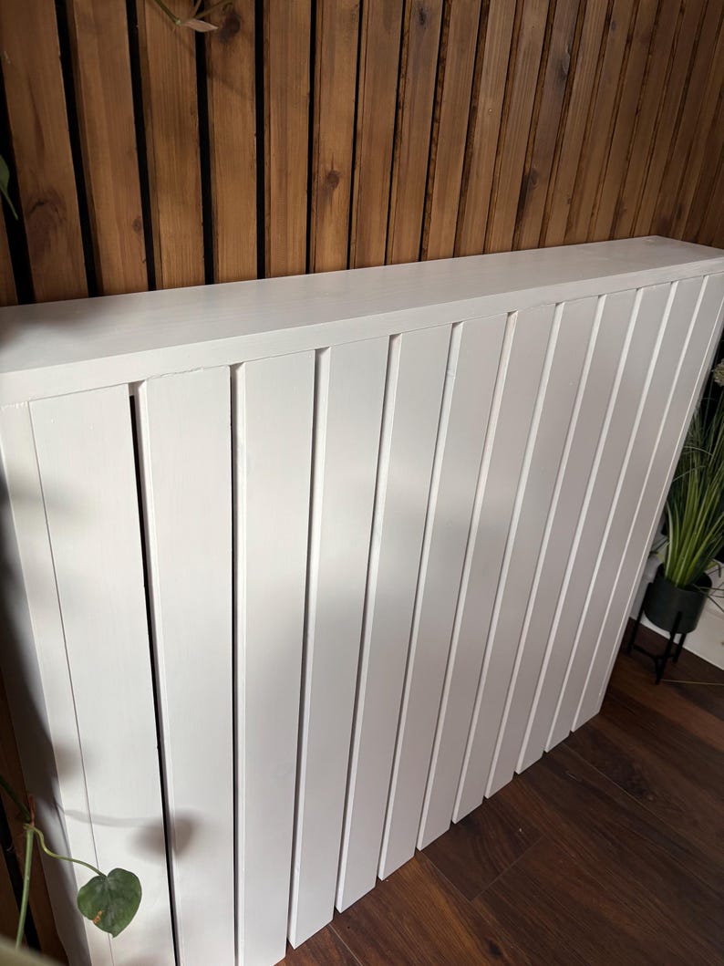 Pinterest Inspired Wide Slat Vertical Radiator Cover- Made to measure image 12