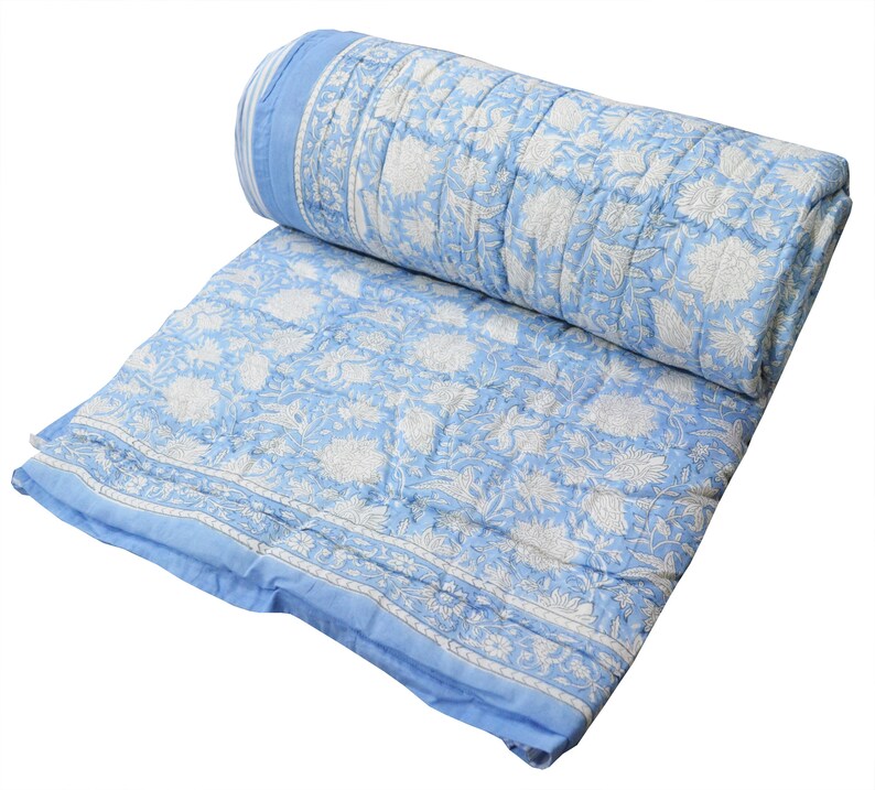 Reversible Quilt Razai Throw Ethnic Blanket Ethnic Quilts Etsy