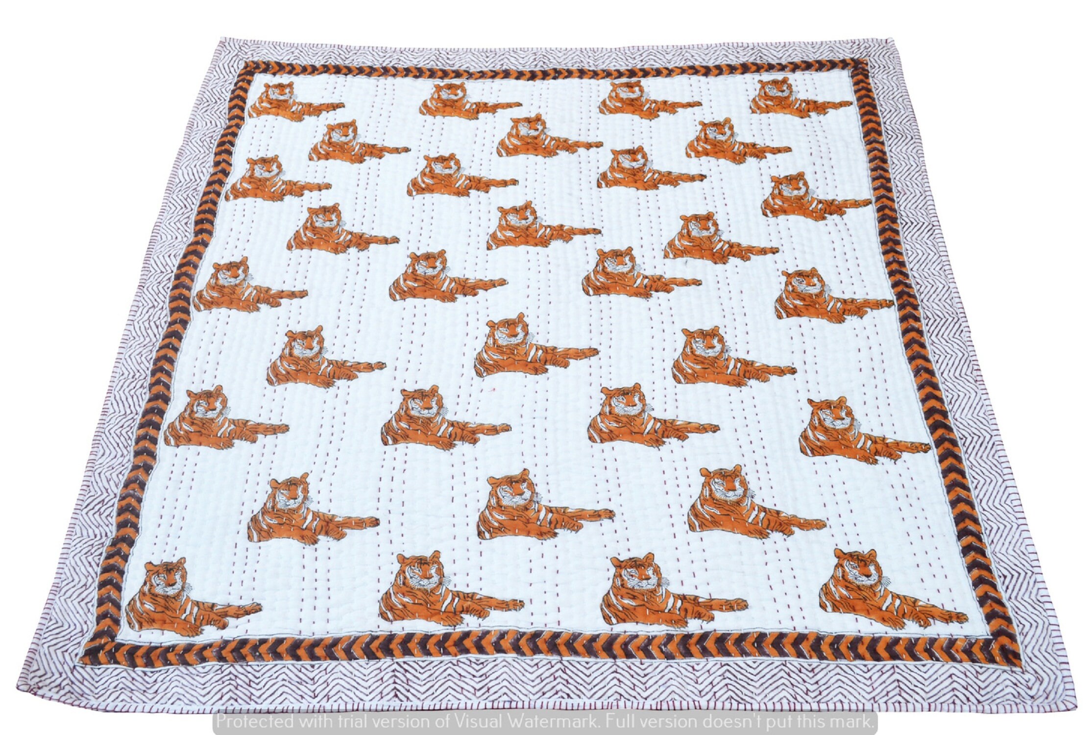 Indian Printed Baby Quilt Blanket Throw for Kids Unisex Etsy