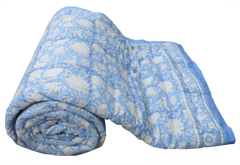 Reversible Quilt Razai Throw Ethnic Blanket Ethnic Quilts Etsy