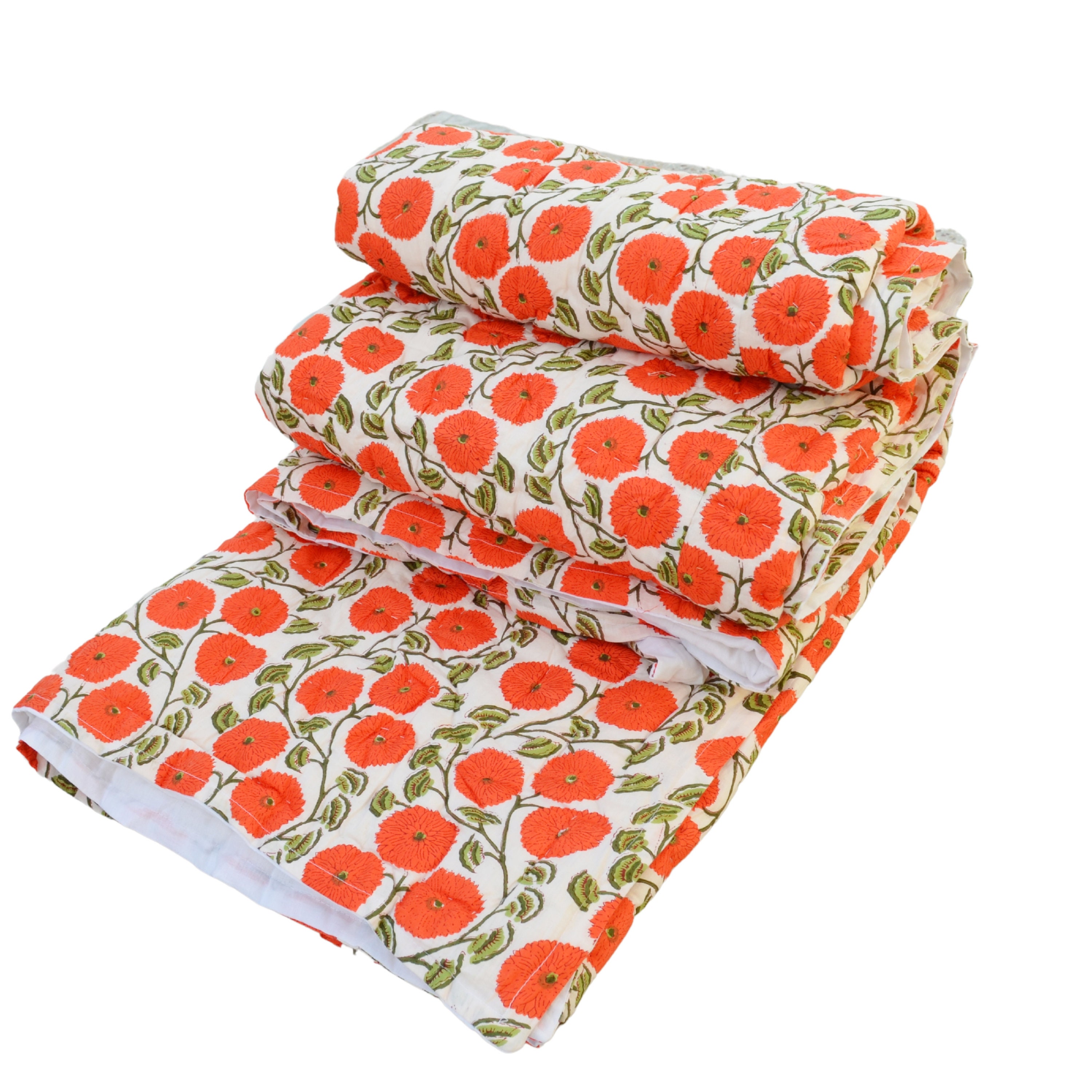 Block Print Razai Indian Handmade Coverlet Razai 100 Etsy