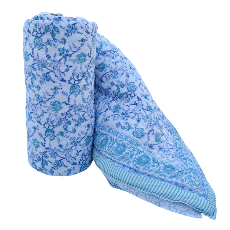 Winter Warm Razai Quilt 100 Cotton Light Weight Winter Etsy