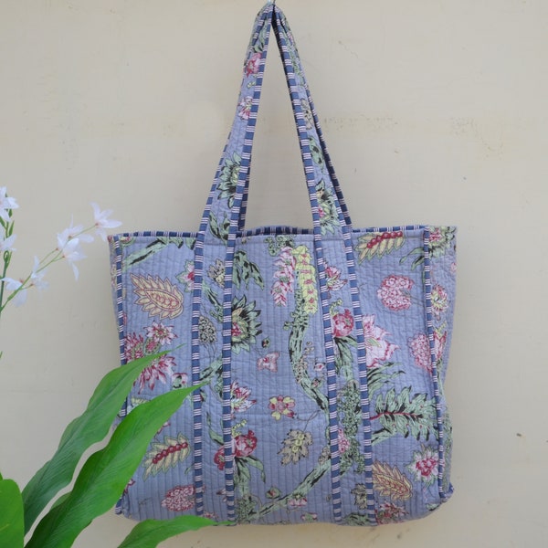 Wholesale Tote Bag !! Quilted Tote Shopping Bag, Floral Print Cotton Market Bag, Baho Hippie Bag, Market Bag, Quilted Tote Bag Shoulder Bag