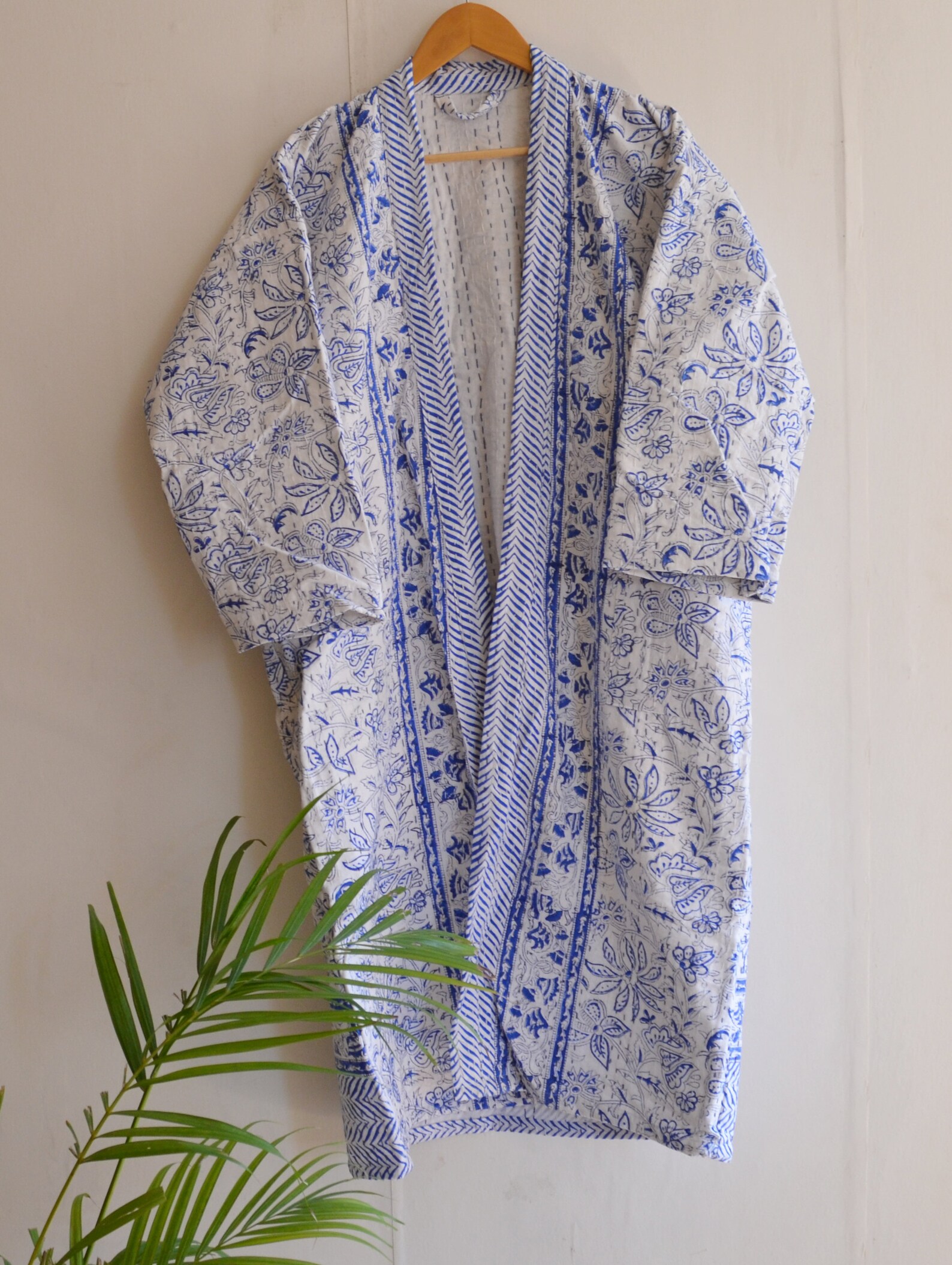 Robes Embroidery Robes Cotton handmade Robes kantha Kimono Etsy