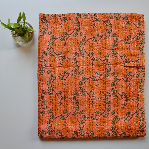 Kantha Bed Cover Etsy