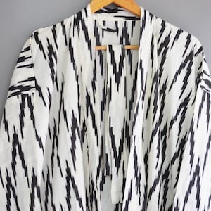 Cotton Kimono Robe Dressing Gown, Block Print Bridesmaid Robe, Night Wear Kimono Dressing Gown Women&#39;s Cotton Robe Bridesmaid robe best gift