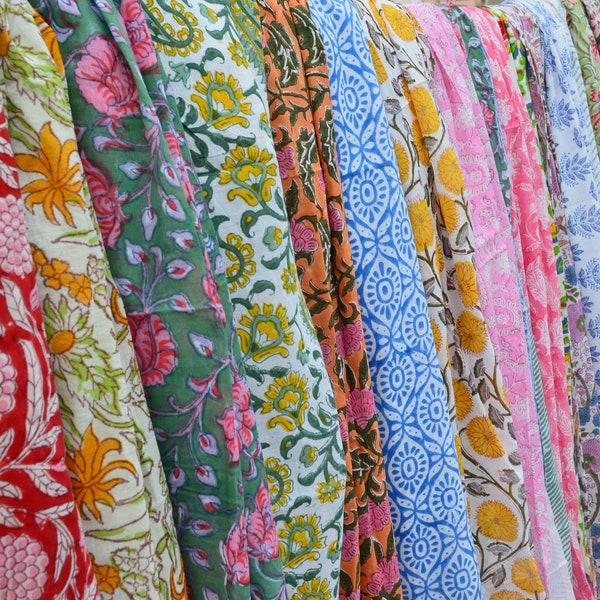 Großhandel Sarong !! Indische Bio-Baumwolle Block Print Frauen verschiedene Schals, Strand vertuschen, Bademode personalisierte Geschenke, Party Wear Pareo