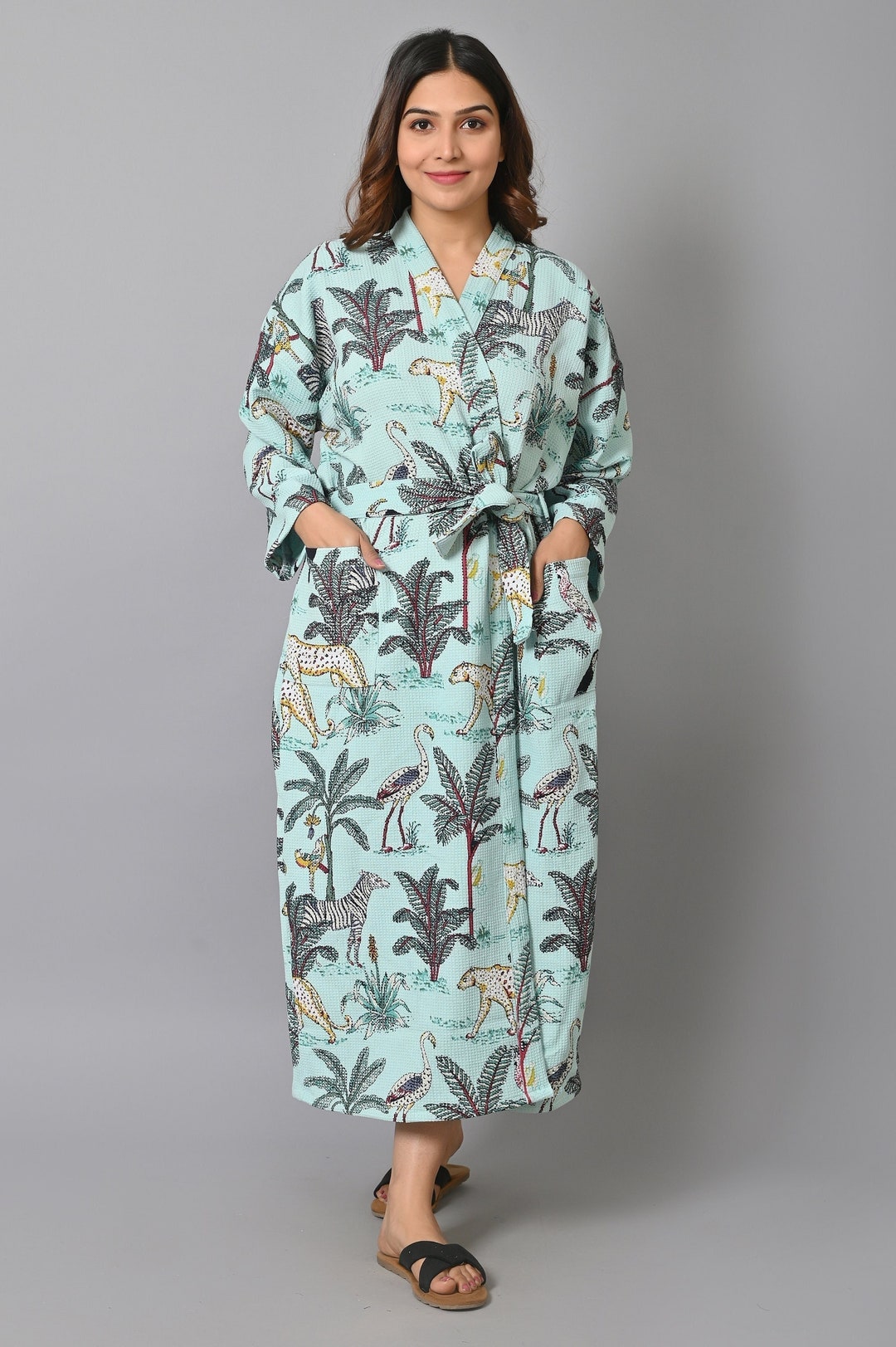 Waffle Bridesmaids Robe Waffle Linen Unisex Robes, Linen Spa