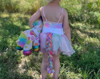 Unicorn costume tail,  unicorn Birthday favor,  unicorn tail, toddler Halloween costume, unicorn stocking stuffers