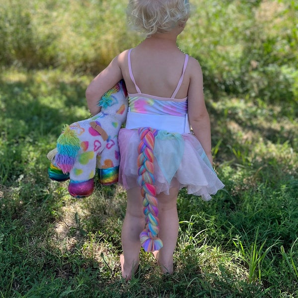 Unicorn costume tail,  unicorn Birthday favor,  unicorn tail, toddler Halloween costume, unicorn stocking stuffers