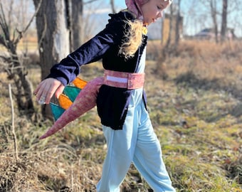 Toddler Dinosaur Costume: T-Rex Tail & Hat Dress-Up Set