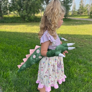 Dinosaur Tail and Claws Costume: Handmade Toddler Dress-Up Set