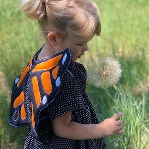 Monarch Butterfly Costume Wings: Handmade Toddler Dress-Up