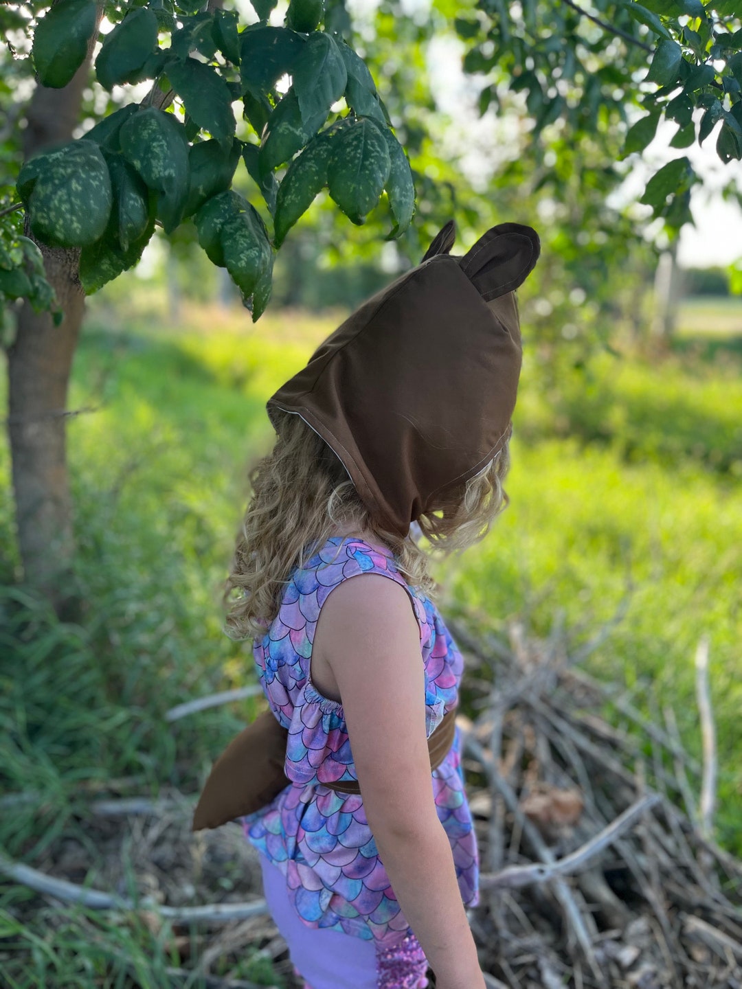 Grizzly Bear Costume, Brown Bear Dress up Set, Dress up Gift for Kids