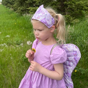 Handmade fairy princess wings  - fairy costume- gift for fairy first Birthday - toddler dress up gift set