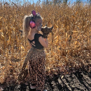 Cheetah Costume Set: Sensory Friendly Ears, Tail, Paws