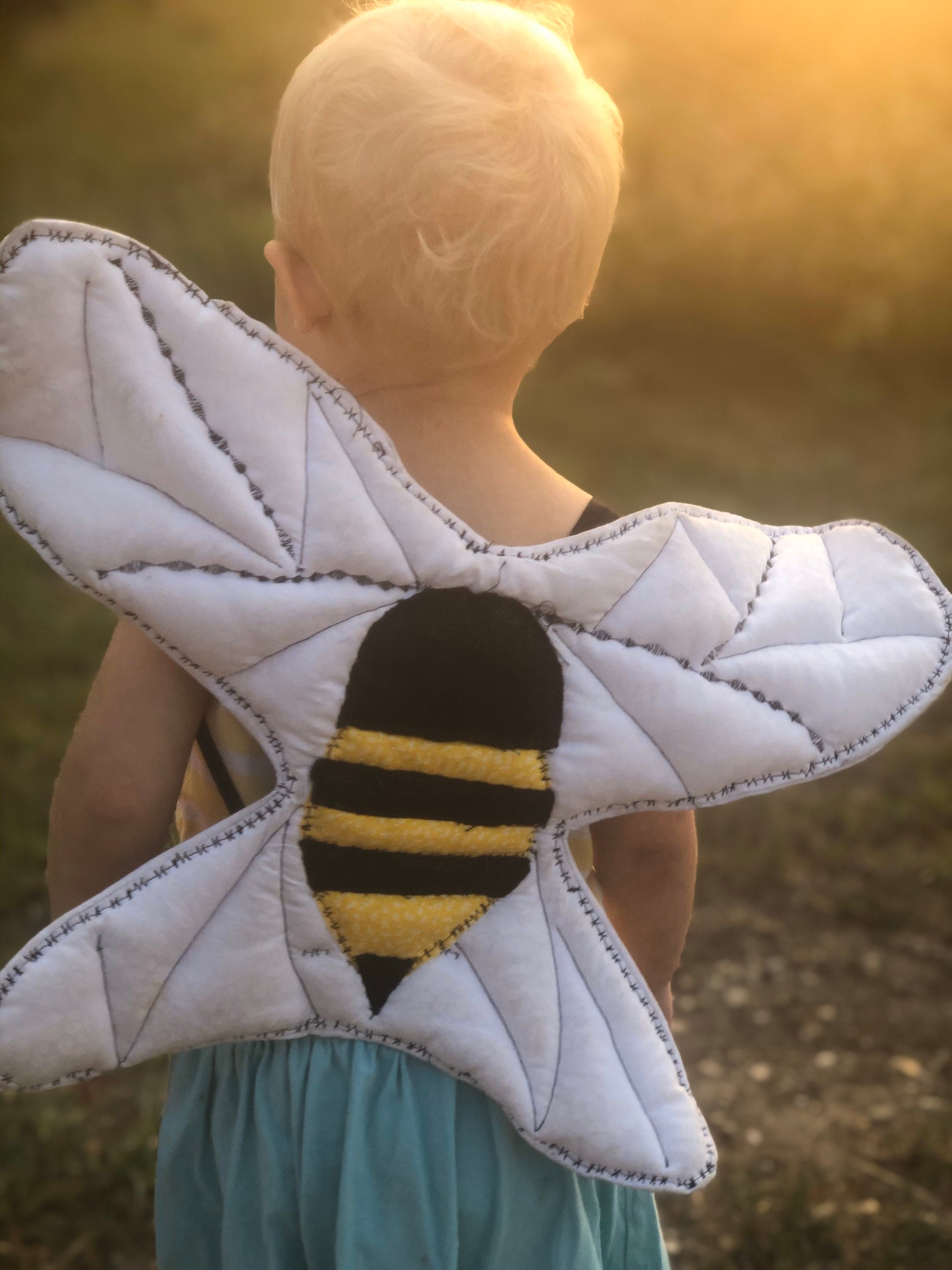 Bee Wings bee Costume Bumble Bee Dress up Bumblebee Wings Etsy