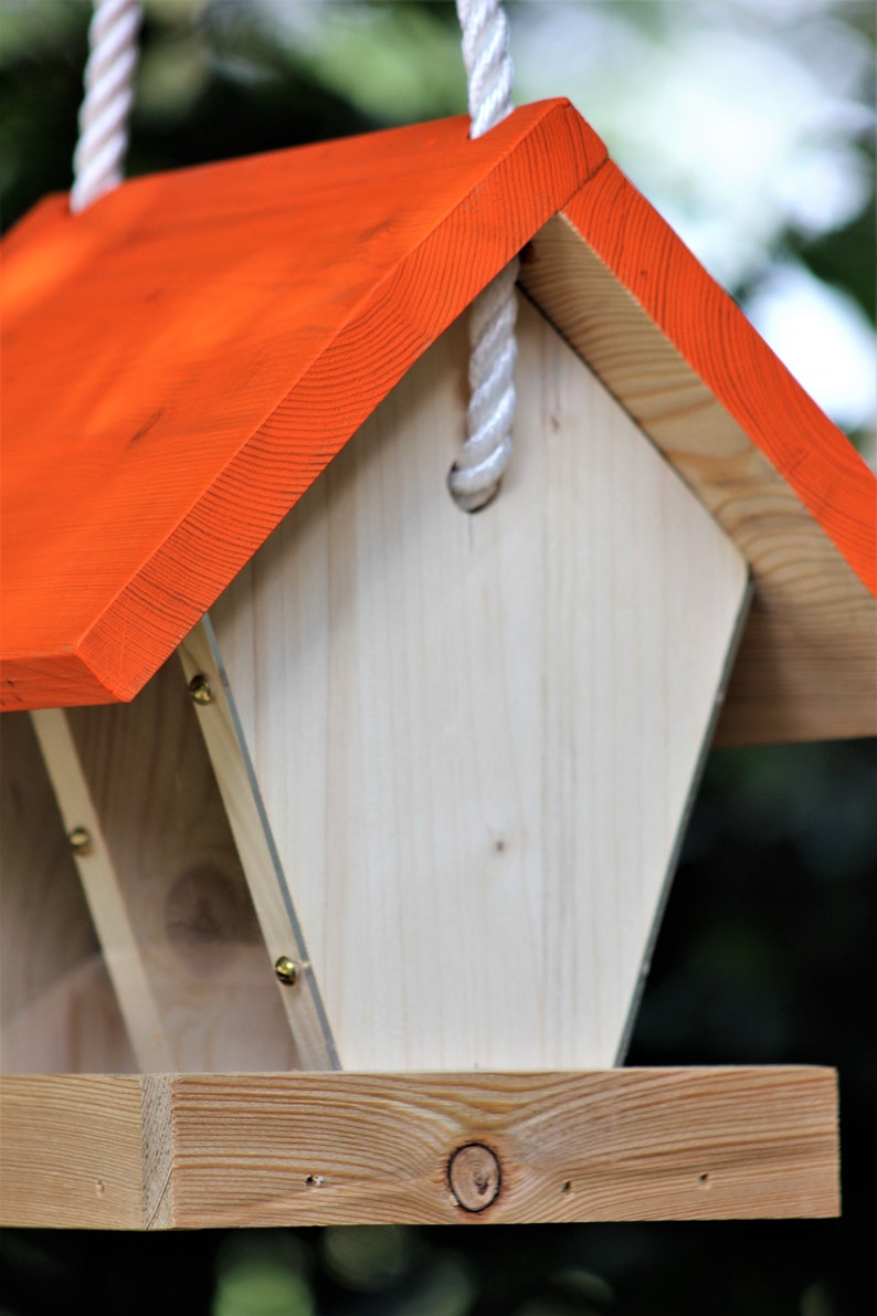 Eulen-Vogelhaus Aus Zedernholz – Mit 2 Futterspendern & Lackiertem Dach, 35,6x25,4 Cm