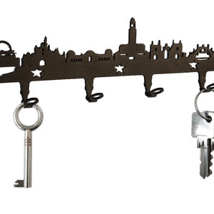 London Skyline Wall Key Holder NEW Hooks Design Steel Key Hook England 