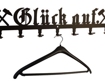 Wall wardrobe lucky on-mine greeting, hallway wardrobe 58 cm, coat hooks, hook bar, wardrobe bar, wardrobe holder, wardrobe