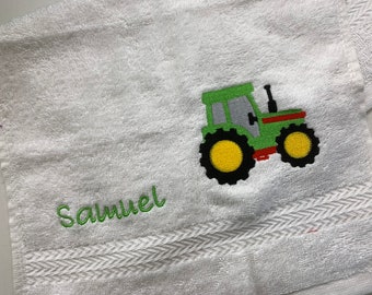 Guest towel, children's towel with name and appliqué, 30x50