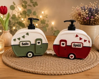 Caravan Soap Dispenser – Charming Camper Look for Kitchen & Bathroom