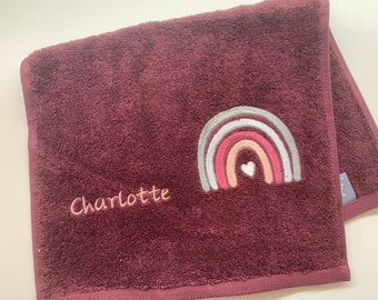 Guest towel, children's towel with name, 30x50