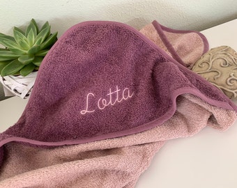 Hooded towel embroidered with name, towel, 100x100