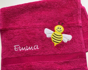 Guest towel, children's towel with name and appliqué, 30x50