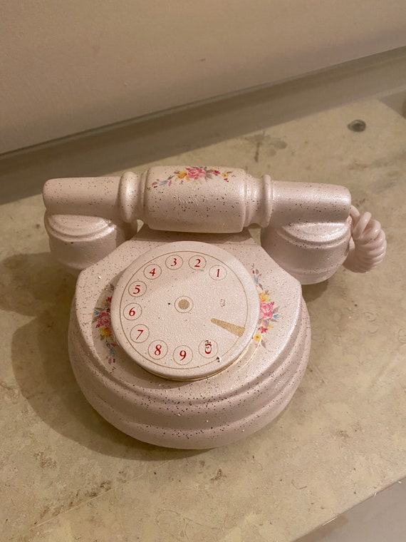 Vintage Italian Ceramic Telephone Trinket Box - image 3