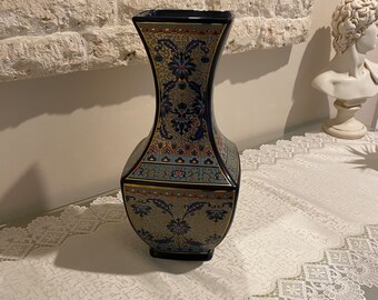 Jarrón decorativo de cerámica italiana vintage