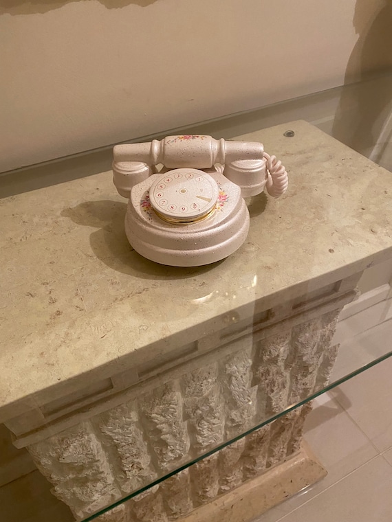 Vintage Italian Ceramic Telephone Trinket Box - image 1