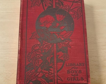 1888 Vidas de los presidentes Lincoln y Johnson • William O. Stoddard • Biblioteca antigua de tapa dura Stokes para niños y niñas. Libro raro del siglo XIX.
