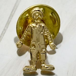 Vintage Ronald McDonald Gold Tone Tac Pin McDonalds Restaurant Advertising