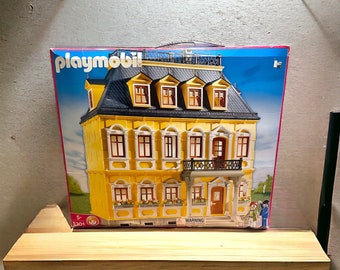 Vintage Playmobil 5301 Yellow Victorian Grande Mansion Dollhouse Retired New in Open Box