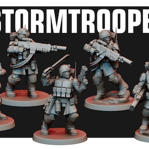 Sci-Fi Stormtroopers | Red Pilgrim Miniatures | Imperial Soldiers | Futuristic Infantry | Wargames Proxy | DnD | RPG | Tabletop | Gaming