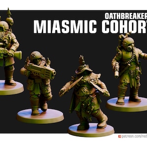Oathbreakers Miasmic Cohort | Red Pilgrim Miniatures | Corrupted Imperial Soldiers | Wargames Proxy | DnD | RPG | Tabletop |Gaming